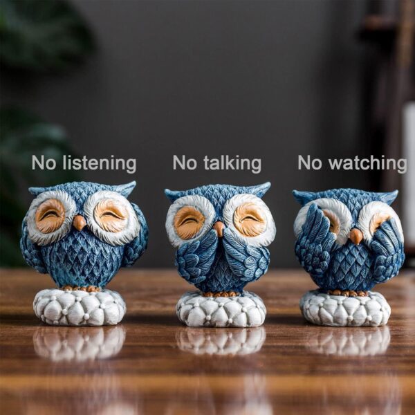 A to Z Hub Owl Garden Statues,Set of Assorted Styles, Decorative Figurines for Home and Outdoor Spaces Garden-Patio,Living Room,Gift,Children's Room,Home Office,Yoga-Meditation Space,Entrance Hall