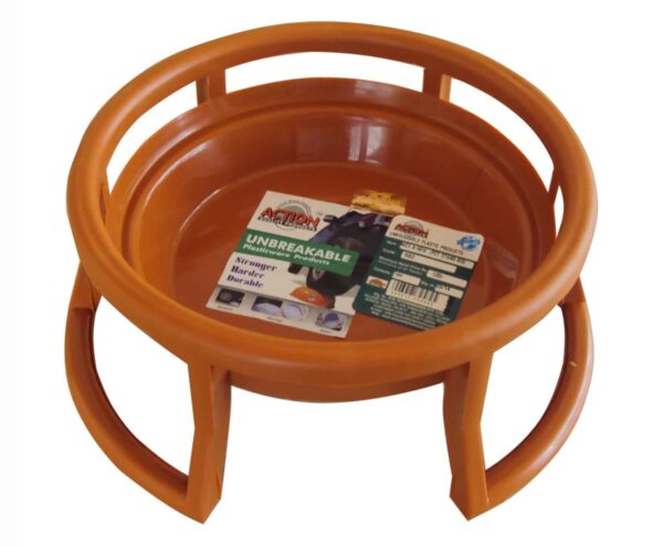 ACTIONWARE Multipurpose Matka Stand Plant Pot Water Pot Gas Cylinder Stand Plastic for Home & Kitchen (Brown Color)