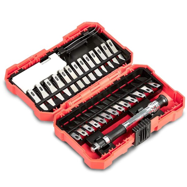 AGARO HK2129 Hobby Knife Set, 29 pcs Set, Silver
