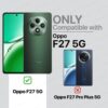 AIBEX ® Compatible for Oppo F27 5G Flip Cover Leather Finish with Magnatic Closure | Inside TPU with Card Pockets | Wallet Stand | Complete Protection Flip Case -Blue