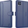 AIBEX ® Compatible for Realme 8 4G / Realme 8 AIBEX ® Compatible for Realme 8 4G / Realme 8 Pro Flip Cover Leather Finish | Inside TPU with Card Pockets | Wallet Stand | Complete Protection Flip Case - Blue