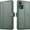AIBEX ® Compatible for Redmi 11i 5G / Redmi 11i AIBEX ® Compatible for Redmi 11i 5G / Redmi 11i 5G Hypercharge Flip Cover Leather Finish | Inside TPU with Card Pockets | Wallet Stand | Complete Protection Flip Case Green