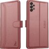 AIBEX ® Compatible for Samsung A33 5G Flip Cover Leather Finish | Inside TPU with Card Pockets | Wallet Stand | Complete Protection Flip Case - Brown
