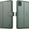 AIBEX ® Compatible for Samsung A52 / Samsung A52s 5G Flip Cover Leather Finish | Inside TPU with Card Pockets | Wallet Stand | Complete Protection Flip Case - Green