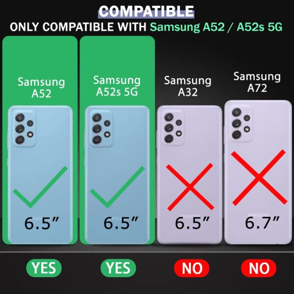 AIBEX ® Compatible for Samsung A52 / Samsung A52s 5G Flip Cover Leather Finish | Inside TPU with Card Pockets | Wallet Stand | Complete Protection Flip Case - Green