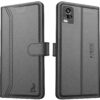 AIBEX ® Compatible for Vivo V20 Flip Cover Leather Finish AIBEX ® Compatible for Vivo V20 Flip Cover Leather Finish | Inside TPU with Card Pockets | Wallet Stand | Complete Protection Flip Case - Black