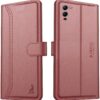 AIBEX ® Compatible for Vivo V25 Pro Flip Cover Leather AIBEX ® Compatible for Vivo V25 Pro Flip Cover Leather Finish | Inside TPU with Card Pockets | Wallet Stand | Complete Protection Flip Case - Brown