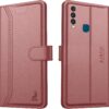 AIBEX ® Compatible for Vivo Y17 / Vivo Y15 / AIBEX ® Compatible for Vivo Y17 / Vivo Y15 / Vivo Y12 / Vivo U10 / Vivo Y11 (2019) Flip Cover Leather Finish | Inside TPU with Card Pockets | Wallet Stand | Complete Protection Flip Case -Brown