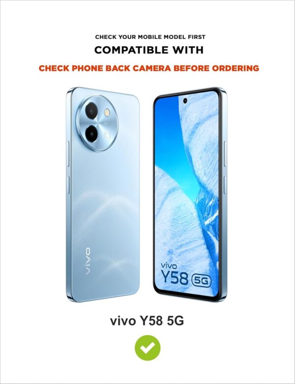 AIBEX ® Compatible for Vivo Y58 5G Flip Cover Leather Finish with Magnatic Closure | Inside TPU with Card Pockets | Wallet Stand | Complete Protection Flip Case -Blue