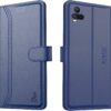 AIBEX ® Compatible for Vivo Y73 Flip Cover Leather Finish AIBEX ® Compatible for Vivo Y73 Flip Cover Leather Finish | Inside TPU with Card Pockets | Wallet Stand | Complete Protection Flip Case - Blue