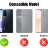 AIBEX ® Compatible for Vivo Y75 4G / Vivo V23e Flip Cover Leather Finish | Inside TPU with Card Pockets | Wallet Stand | Complete Protection Flip Case - Black