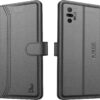 AIBEX ® Redmi Note 10 Pro/Redmi Note 10 Pro Max AIBEX ® Redmi Note 10 Pro/Redmi Note 10 Pro Max Flip Cover Leather Finish | Inside TPU with Card Pockets | Wallet Stand | Complete Protection Flip Case Black