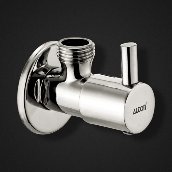 ALTON ALT2025, Brass Angle Valve With Wall Flange, Chrome (4-Piece Set)