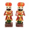 APKAMART Handcrafted Wooden Darbaan or Royal Guards 15 Inch Set of 2 Showpiece Figurine Decorative Figures for Home Decor, Room Decor and Gifts