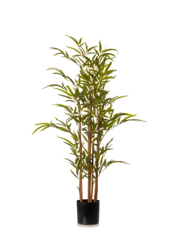 ARICK DECOR 3FT Artificial Bamboo Tree, Potted Artificial Bamboo Fake Greenery Plant in Pot with Lifelike Leaves for Home Office Restaurant Indoor Outdoor Decor