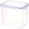 ARISTO Lock & Fresh 304 Plastic Storage Container For Storing grains, pulses, rice, wheat etc - 4400 ML, Transparent Clear, large (LOCK&FRESH304) (22 x 15.5 x 19cm)