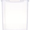ARISTO Lock & Fresh 304 Plastic Storage Container For Storing grains, pulses, rice, wheat etc - 4400 ML, Transparent Clear, large (LOCK&FRESH304) (22 x 15.5 x 19cm)