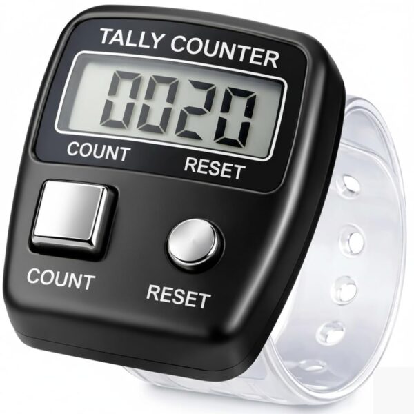 ASTROGHAR Digital Electronic Mini Finger Ring Head Hand Tally Japa Counter