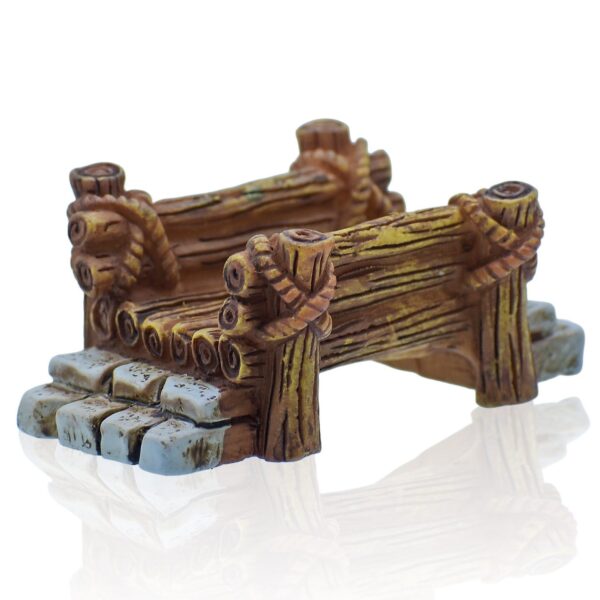 Aadyacrafts Miniature Wooden Bridge, Decorative Fairy Garden Accessory, 1 Piece, Aadyacrafts Miniature Wooden Bridge, Decorative Fairy Garden Accessory, 1 Piece, C2577-4