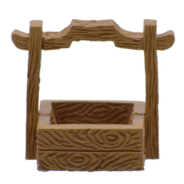 Aadyacrafts Miniature Wooden Well Bucket Planter, Fairy Garden Accessory, Rustic Aadyacrafts Miniature Wooden Well Bucket Planter, Fairy Garden Accessory, Rustic Brown Decorative Flower Basket, Mini Dollhouse Furniture, 1 Piece, C2544-3