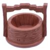 Aadyacrafts Miniature Wooden Well Bucket Planter, Rustic Brown, Decorative Fairy Aadyacrafts Miniature Wooden Well Bucket Planter, Rustic Brown, Decorative Fairy Garden Accessory, Mini Flower Basket for Terrariums and Dollhouses, 1 Piece, C2544-9