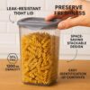 Airtight-Kitchen-Storage-Containers-Set-1200-ML-Transparent-Food-Storage-Box-for-Pulses-Grains-Cereals-Dry-Fruits-Leak-Resistant-BPA-Free-Freezer-Safe-Stackable-Containers-6.jpg Airtight Kitchen Storage Containers Set | 1200 ML Transparent Food Storage Box for Pulses, Grains, Cereals, Dry Fruits | Leak Resistant, BPA-Free, Freezer Safe, Stackable Containers (6)