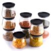 Airtight Matuki Jar Container Set of 2 (900ml Each) BPA Airtight Matuki Jar Container Set of 2 (900ml Each) BPA Free Kitchen Storage Jars for Grocery, Masala, Pulses, Snacks | Leakproof Transparent Stackable Containers