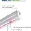 Aluminium Full Spectrum High Efficiency Led Grow Tube Light 40W (20W x 2) for Indoor Plants Gardening Hydroponics Greenhouse Farming (2Feet Pack of 2)