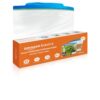Amazon Basics - Multipurpose Zip Lock Storage Bags | 45 Count | Small | 21.3 x 18 cm | Reusable and Reclosable with Double Zipper | Material Plastic | Leak- Proof | Food Grade | Microwave Safe