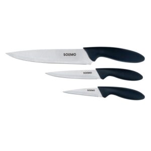 Amazon Brand - Solimo Classic Stainless Steel 3-Piece Knife Set
