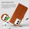 Amazon Brand - Solimo Flip Leather Mobile Cover (Soft, Flexible & Kickstand Back case) Compatible for Infinix Note 12 Pro 5G (CamelBlack)