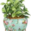 Amazon Brand - Solimo Flower Planter with Tripod Stand | Metal Table Top Flower Pot | Indoor Flower Planter for Home Garden Décor | Best Suited for Indoor Plantation