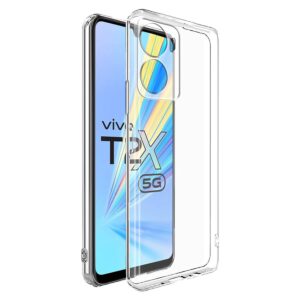Amazon Brand- Solimo Mobile Cover for Vivo T2x 5G / Y16 4G / Y56 5G (Soft & Shockproof Back Case with inbuilt Cushioned Edges), Transparent