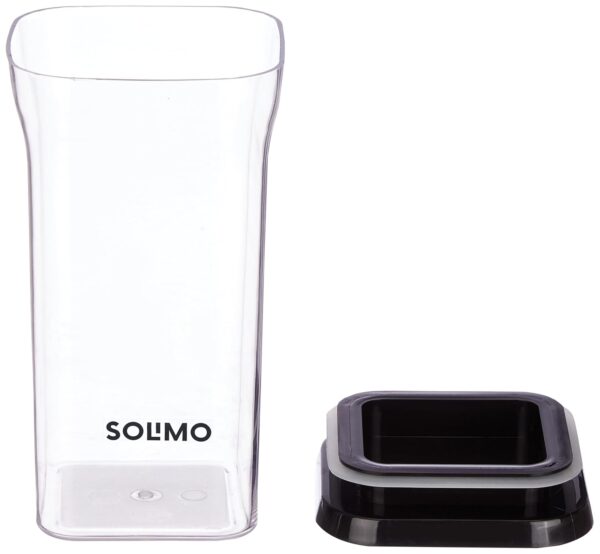 Amazon-Brand-Solimo-Plastic-Storage-Jar-and-Container-Set-I-Air-Tight-BPA-Free-Containers-for-Kitchen-Storage-Set-I-Grocery-Kitchen-Container-Set-I-Multipurpose-Jar-1100-Ml-Each-Set-4-Black.jpg Amazon Brand - Solimo Plastic Storage Jar and Container Set I Air Tight & BPA Free Containers for Kitchen Storage Set I Grocery Kitchen Container Set I Multipurpose Jar, 1100 Ml Each, Set 4, Black
