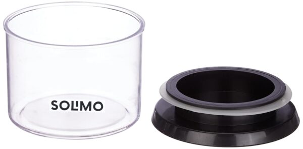 Amazon-Brand-Solimo-Plastic-Storage-Jar-and-Container-Set-I-Air-Tight-BPA-Free-Containers-for-Kitchen-Storage-Set-I-Grocery-Kitchen-Container-Set-I-Multipurpose-Jar-500-Ml-Each-Set-12-Black.jpg Amazon Brand - Solimo Plastic Storage Jar and Container Set I Air Tight & BPA Free Containers for Kitchen Storage Set I Grocery Kitchen Container Set I Multipurpose Jar, 500 Ml Each, Set 12, Black
