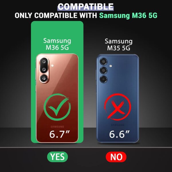 Amazon Brand-Solimo Shockproof Case for Samsung Galaxy M36 5G / F36 5G | Full Camera Protection | TPU Flexible Back Cover for Samsung Galaxy M36 5G / F36 5G (Graphite Grey)