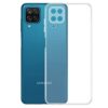 Amazon Brand - Solimo Silicone Mobile Cover For Samsung Galaxy M12 / A12 / F12 (Soft & Shockproof Back Case With inbuilt Cushioned Edges), Transparent