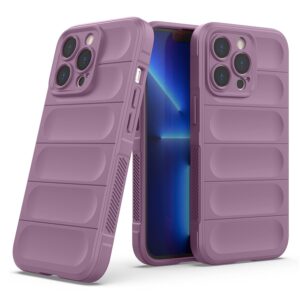 Amazon Brand - Solimo Silicone Mobile Cover for Apple iPhone 13 Pro (Silicon_Lavender)