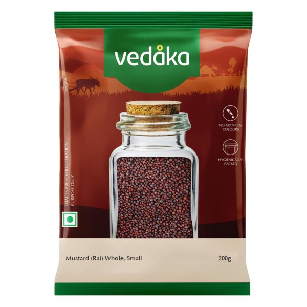 Amazon Brand - Vedaka Mustard (Rai) Whole, Small 200 g Amazon Brand - Vedaka Mustard (Rai) Whole, Small 200 g