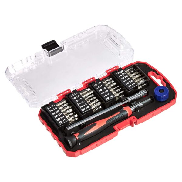 AmazonBasics 51-Piece Precision Screwdriver Bit Set, 17.1 x 9.7 x AmazonBasics 51-Piece Precision Screwdriver Bit Set, 17.1 x 9.7 x 2.8 cm