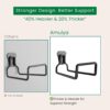 Amulya Farms Water Pipe Holder Wall Mount with Holes – Hose Holder Wall Mount for Garden Hose, Water Hose & Pipe Storage | Garden Hose Hanger with Screws & Anchors.