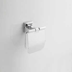 Aquarium Bath Paper Holder for Bathroom, Kitchen | Made with Stainless Steel 304 | PVD Black Matt Finish | Ideal Bathroom Accessories for Home | Astro (Chrome)