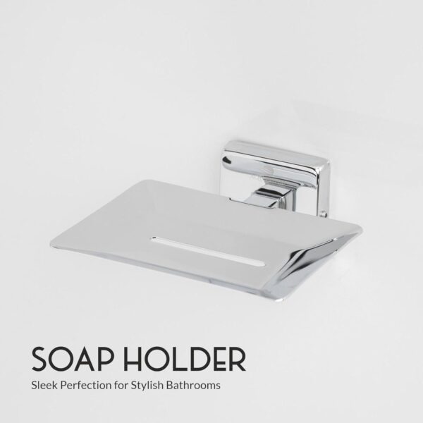 Aquarium Bath Soap Dish/Holder/Tray for Bathroom, Kitchen | Made with Stainless Steel 304 | PVD Rose Gold Finish | Ideal Bathroom Accessories for Bathroom | Astro (Chrome)
