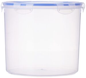 Aristo Lock & Fresh 1030 Plastic Storage Container For Storing grains, pulses, rice, wheat etc - 5L, Transparent Clear, large (LOCK&FRESH1030) (22 (D) x 19 CM)