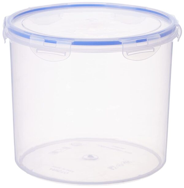 Aristo-Lock-Fresh-1030-Plastic-Storage-Container-For-Storing-grains-pulses-rice-wheat-etc-5L-Transparent-Clear-large-LOCKFRESH1030-22-D-x-19-CM.jpg Aristo Lock & Fresh 1030 Plastic Storage Container For Storing grains, pulses, rice, wheat etc - 5L, Transparent Clear, large (LOCK&FRESH1030) (22 (D) x 19 CM)