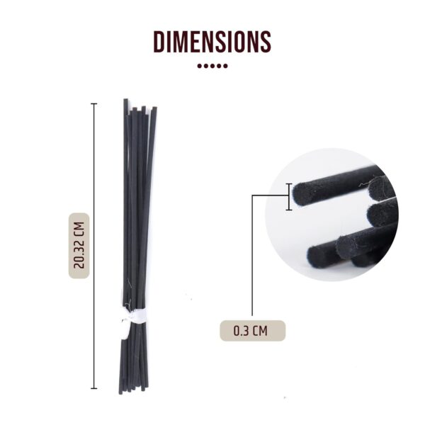 Aromahpure-Black-Fiber-Reeds-for-Diffuser-8-inch-Long-Refill-Reed-Sticks-8-x-3mm-Black-25-Pieces-Set-of-Reed-Diffuser-Sticks-only-Ideal-Aroma-Sticks-for-Room-Home-Fragrance-Oil-diffusers.jpg Aromahpure Black Fiber Reeds for Diffuser | 8-inch-Long Refill Reed Sticks (8" x 3mm, Black) | 25 Pieces Set of Reed Diffuser Sticks only | Ideal Aroma Sticks for Room & Home Fragrance Oil diffusers