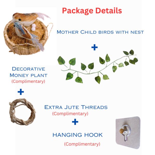 Artificial-Decorative-Bird-with-Hanging-Nest-for-Home-Decor-Garden-Decor-with-Money-Plant-Combo-Birds.jpg Artificial Decorative Bird with Hanging Nest for Home Decor Garden Decor with Money Plant (Combo Birds)