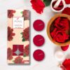 AuraDecor English Rose Scented Tealight Candles Pack of 10 | 3-Hour Burning Fragrance Wax Lights for Spa, Relaxation, Home Decor & Gifting