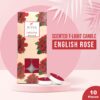 AuraDecor English Rose Scented Tealight Candles Pack of 10 | 3-Hour Burning Fragrance Wax Lights for Spa, Relaxation, Home Decor & Gifting