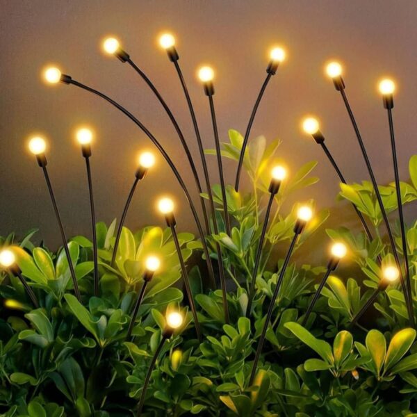 Automatic Garden Solar Light Outdoor Waterproof Solar Plant Lights Garden Automatic Garden Solar Light Outdoor Waterproof Solar Plant Lights Garden Decor Home Balcony Flower Pots Pathway Fence LED Solar Lights (65 cm, Warm Light) (2 Pack) (Set 1)